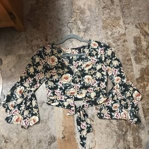 floral crop top